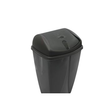 50Lt Swing Top Bin Graphite