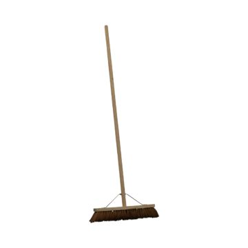 24" Bassine Stiff Brush C/W Handle & Stay