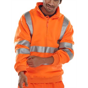 Hi-Viz 1/4 Zip Sweatshirt BSZSSEN