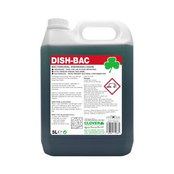 Dish-Bac Washing up liquid with Bactericide 5L
