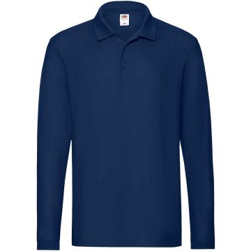 Fruit of the Loom Premium Long Sleeve Cotton Pique Polo Shirt SS24