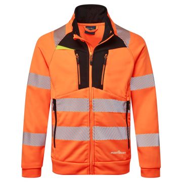 DX4 Hi-Vis Funnel Neck Zipped Sweatshirt DX477