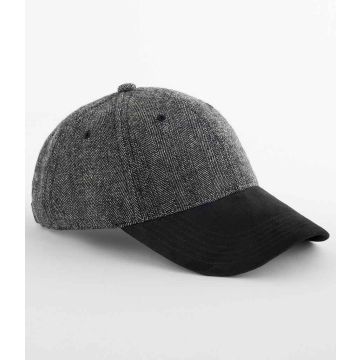 Beechfield Suede Peak Herringbone Cap BB627