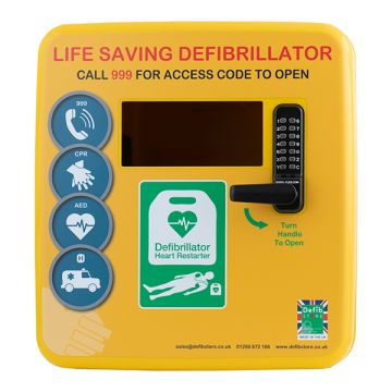 Defibrillator Polycarbonate Cabinet with Lock & Heater Light CM1235