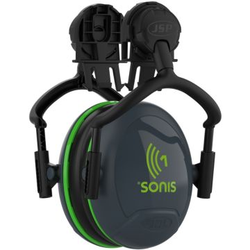 Sonis®1 Mounted Ear Defenders 27dB SNR Grey/Green