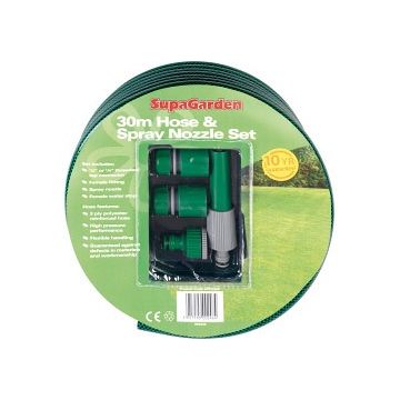 Hose & Spray Nozzle Set 30m