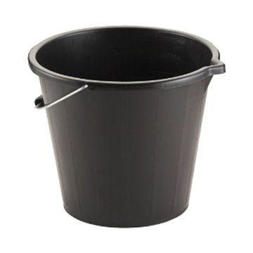 Black Contractor Bucket 3 Gallon