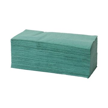 Interfold Paper Hand Towels Green 1ply 3600 Sheets