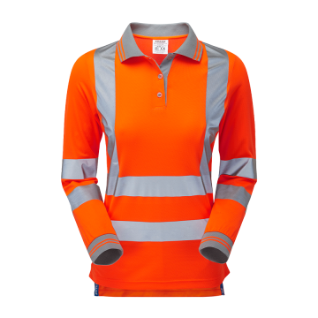 PULSAR Protect Ladies Long Sleeve Polo Shirt PR703