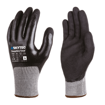 Skytec Sapphire Total Oil Resistant Water Repellent Cut Resistant Grip Glove