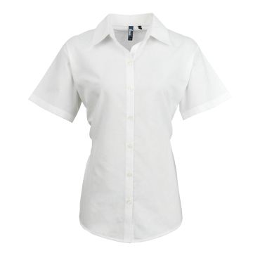 Premier Ladies Signature Short Sleeve Oxford Shirt PR336