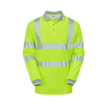 PULSAR LIFE Mens HV Long Sleeve Polo Shirt LFE925-NB (LFE903 REBRAND)