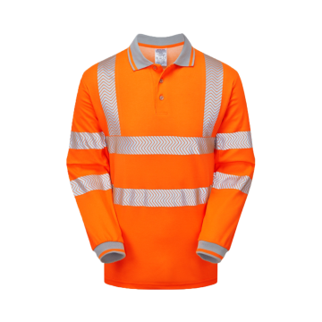 PULSAR LIFE Mens's Long Sleeve HV Polo Shirt LFE926 (LFE904 REBRAND)
