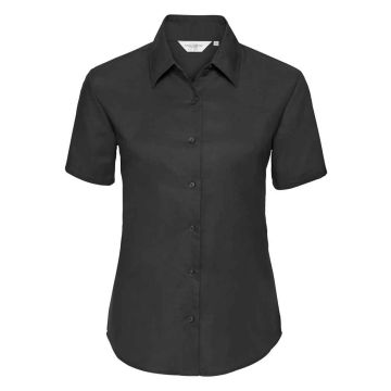 Russell Collection Ladies Short Sleeve Easy Care Oxford Shirt 933F