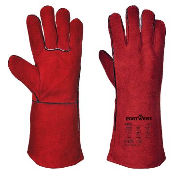 Welders 210 Split Leather Red Gauntlet A500