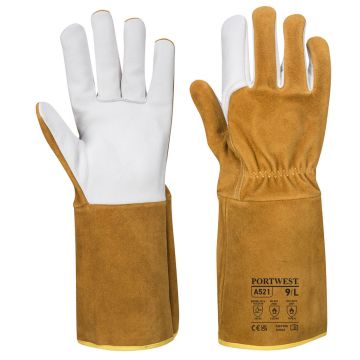 TIG Welders 220 Grain Leather Gauntlet A521