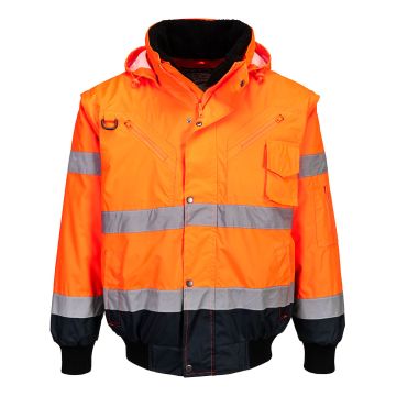 Hi-Vis 3-in-1 Contrast Bomber Jacket C465