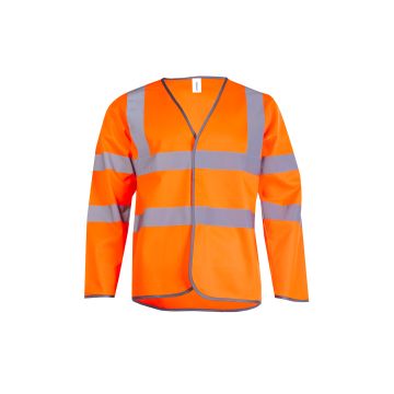 UC802 Long Sleeve Hi Vis Safety Waistcoat