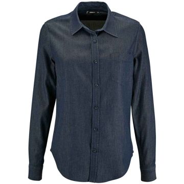 SOL'S Ladies Barry Long Sleeve Denim Shirt 02101