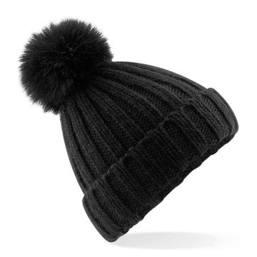 Beechfield Verbier Fur Pop Pom Beanie BB413