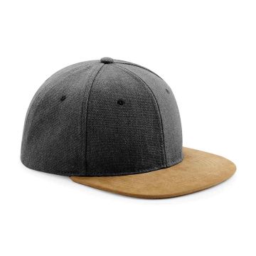Beechfield Suede Peak Snapback Cap BB668