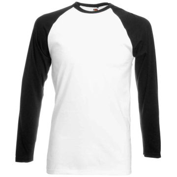 Fruit of the Loom Contrast Long Sleeve Baseball T-Shirt SS32