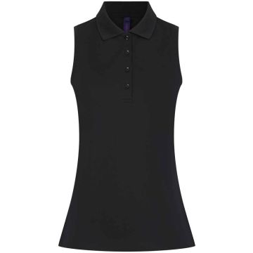 Henbury Ladies Sleeveless Coolplus Polo Shirt H477