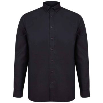 Henbury Modern Long Sleeve Classic Fit Oxford Shirt H512C