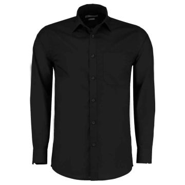 Kustom Kit Long Sleeve Tailored Poplin Shirt K142