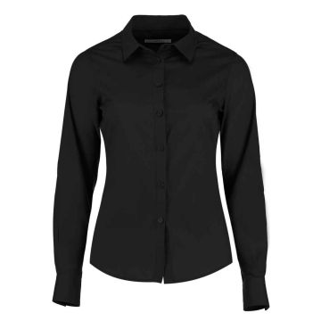 Kustom Kit Ladies Long Sleeve Tailored Poplin Shirt K242