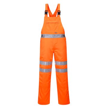 Hi-Vis Polycotton Service Bib and Brace RT43