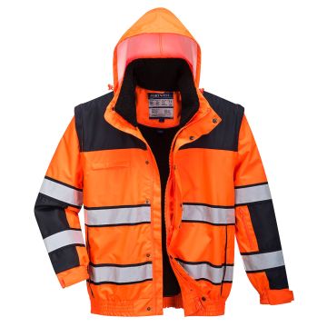 Hi-Vis 3-in-1 Contrast Winter Bomber Jacket C466
