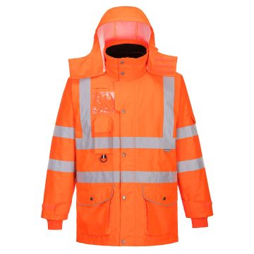 Hi-Vis Breathable 7-in-1 Traffic Jacket RT27