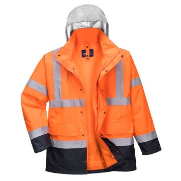 Hi-Vis 4-in-1 Contrast Traffic Jacket S471
