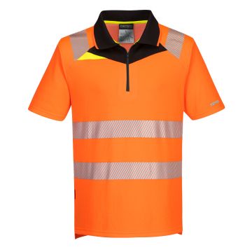 DX4 Hi-Vis Zip Polo Shirt S/S DX412