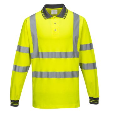 Hi-Vis Cotton Comfort Polo Shirt L/S S271