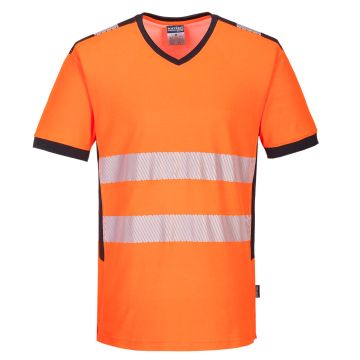 PW3 Hi-Vis V-Neck Mesh Insert T-Shirt S/S PW310