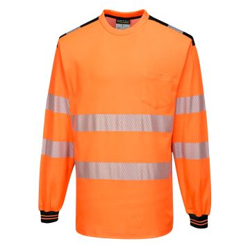 PW3 Hi-Vis Cotton Comfort T-Shirt L/S  T185