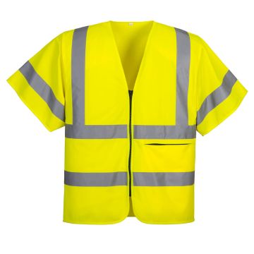 Hi-Vis Band and Brace Zip Vest S/S C372