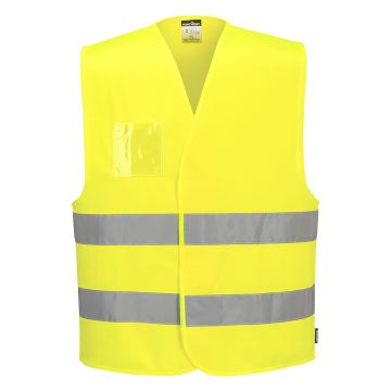 Hi-Vis Two Band Dual ID Holder Vest C475
