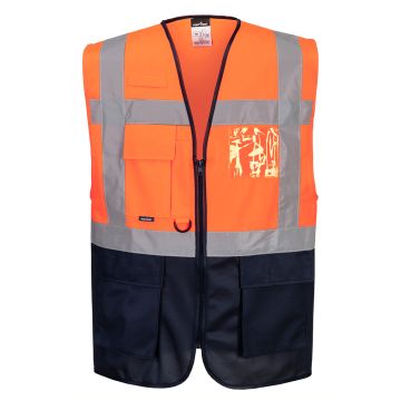 Warsaw Hi-Vis Contrast Executive Vest C476