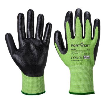 Cut D13 Nitrile Green Glove A645