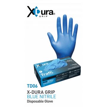 Blue Nitrile Disposable Gloves TD06 (Box of 50)