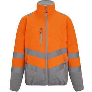Regatta High Visibility Two Tone Thermal Baffle Jacket RG548