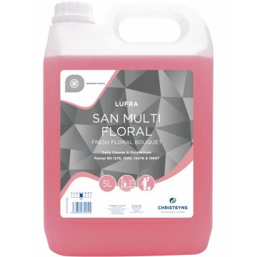 Lufra San Multi Floral Daily Cleaner and Disinfectant 5L