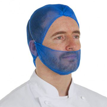 Elasticated Mesh Beard Snood Blue (36)