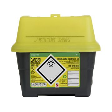 Medical Sharps Disposal Box 2L