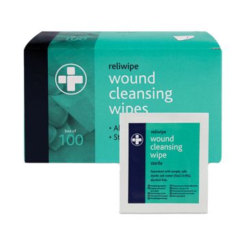 Sterile Saline Cleansing Wipes Pack/100