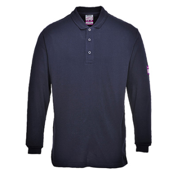 Modaflame Knit FR Long Sleeve Polo Shirt FR10