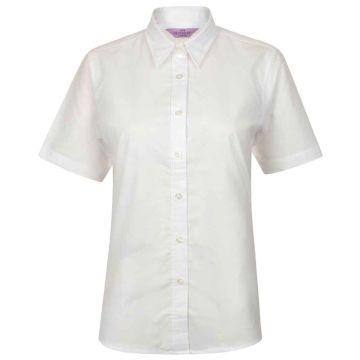Henbury Ladies Short Sleeve Classic Oxford Shirt H516